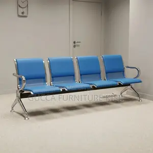 Waiting Bench; 4-Link Executive Padded Waiting Bench