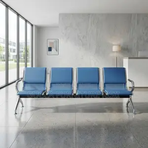 Waiting Bench; 4-Link Executive Padded Waiting Bench