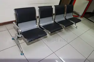 Waiting Bench; 4-Link Executive Padded Waiting Bench