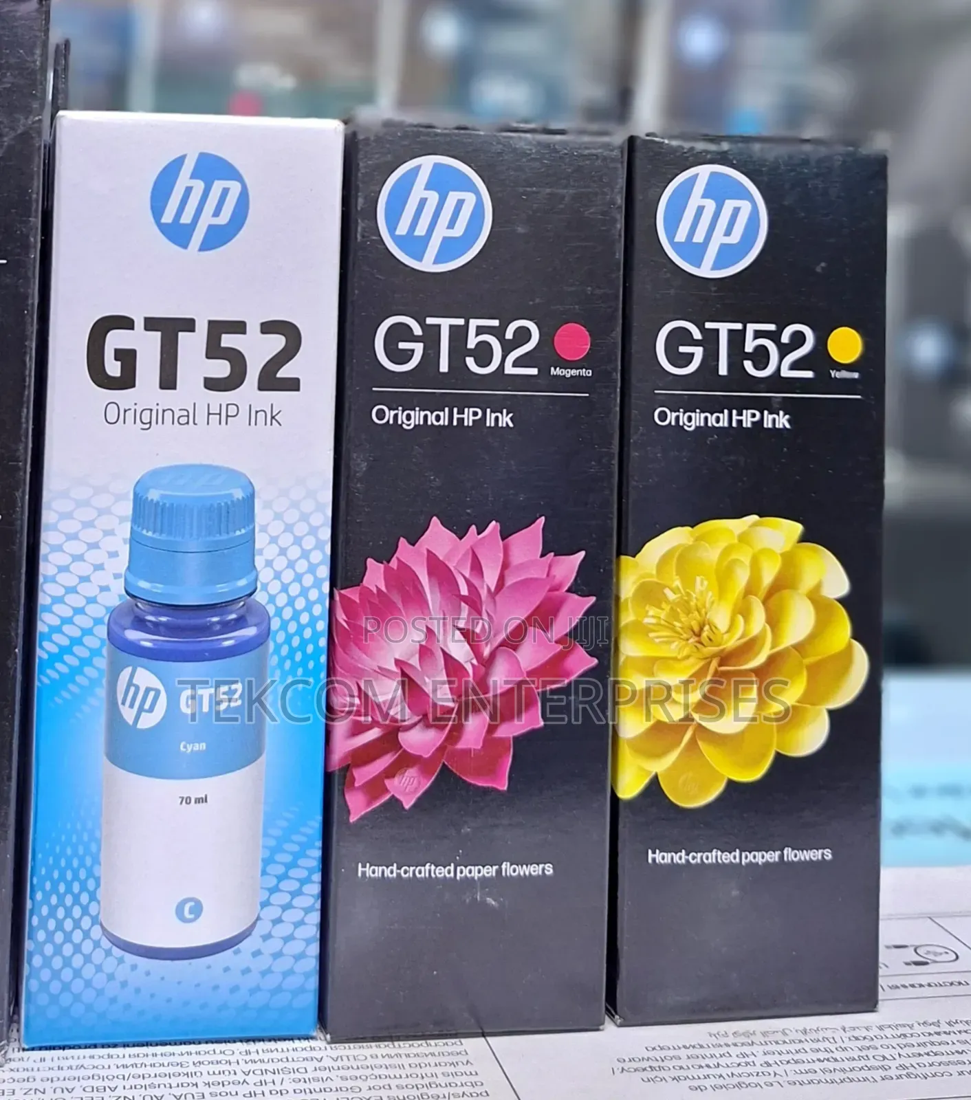 HP GT52 Ink Colors Original Inks