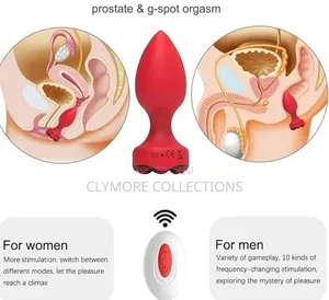 Remote Control Rose Anal Vibrator & Prostate Massager for Men & Women