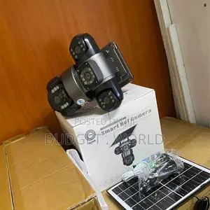 AOV V380 Triple Lens Solar 4G PTZ Camera With Color Two-Way Audio
