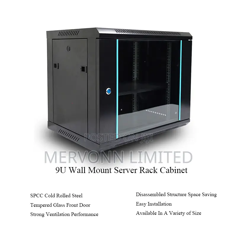 9U 19-Inch Wall-Mount Data Cabinet