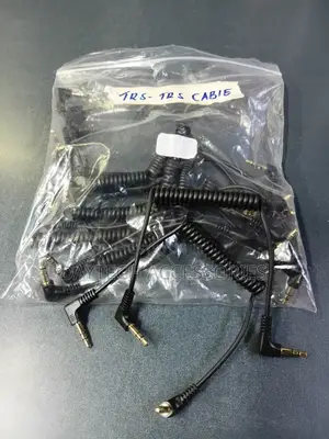 3.5mm Microphone Cable TRS to TRS Coiled Audio Cable
