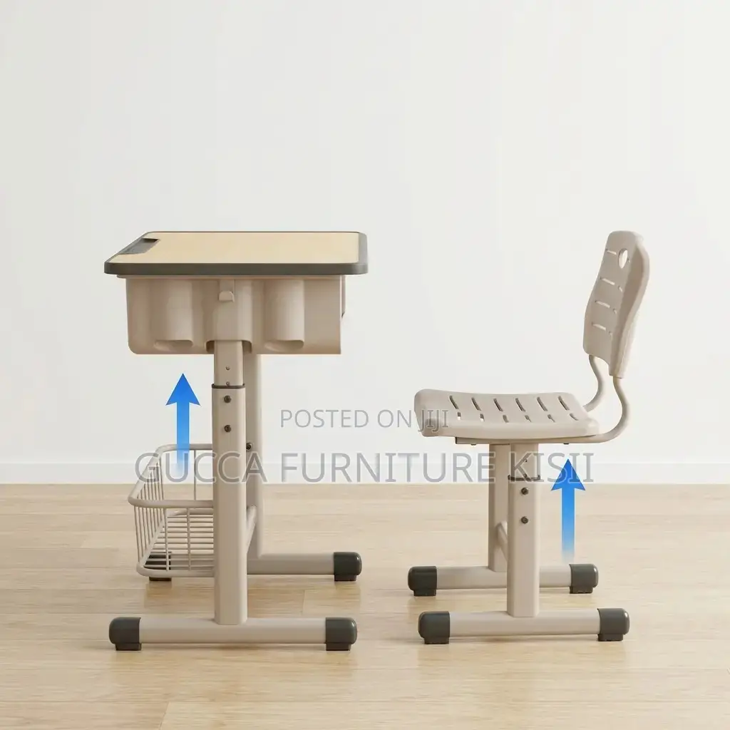 Kids Furniture; Vibrant Ergonomic Children Study Desk and Chair