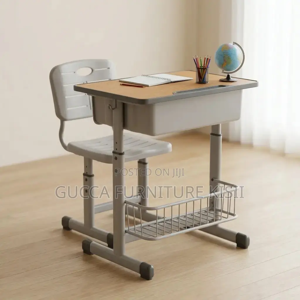 Kids Furniture; Vibrant Ergonomic Children Study Desk and Chair