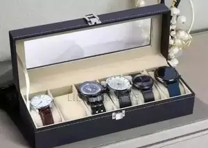 *✅Watch Organisers 6 Slot*. *✅Material PU Leather* Ce