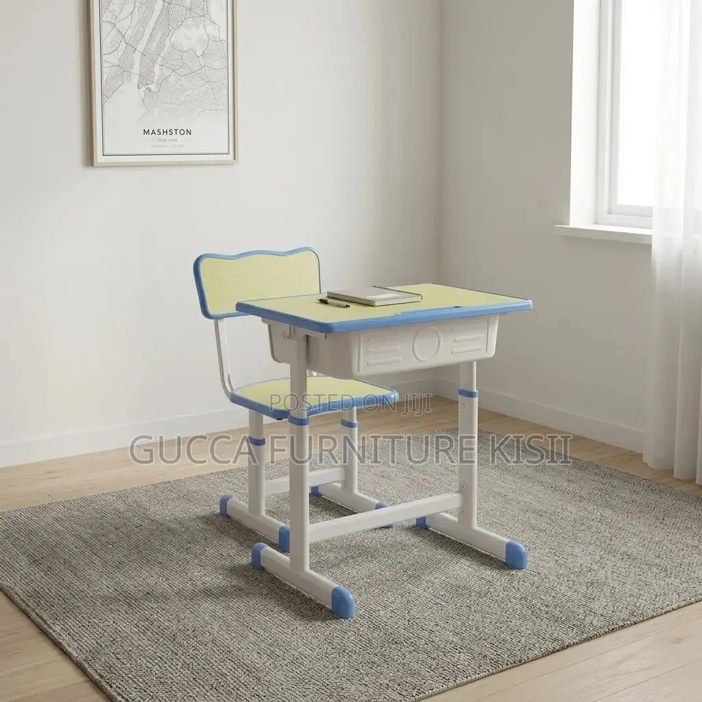 Kids Furniture; Vibrant Ergonomic Children Study Desk and Chair