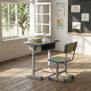 Kids Furniture; Vibrant Ergonomic Children Study Desk and Chair