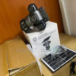 PTZ Remote Control, High-Definition V380 Triple Lens Solar 4G PTZ