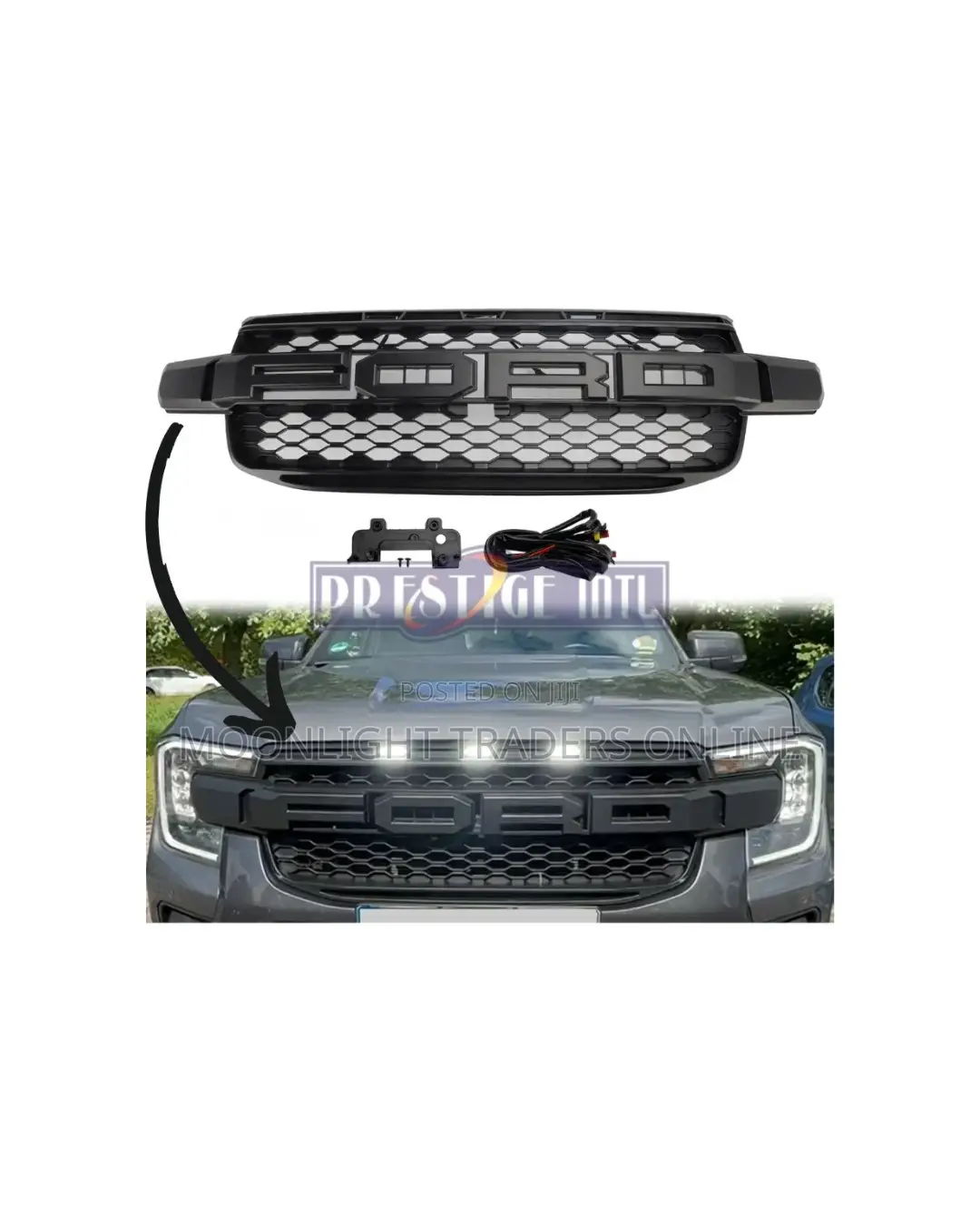 Ford Ranger 2022–2025 Front Grille With L.E.D