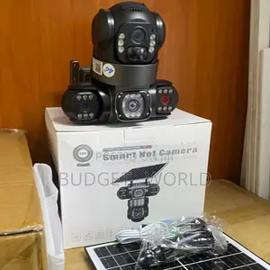 Triple-Lens Solar-Powered CCTV Cam Designed for Outdoor Surveillance