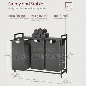 40L Laundry Hamper Basket Sorter