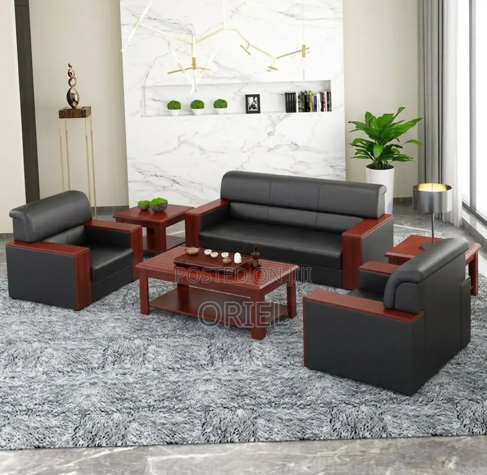 5-Seater Executive Waiting Sofa : Office Reception Sofa Set