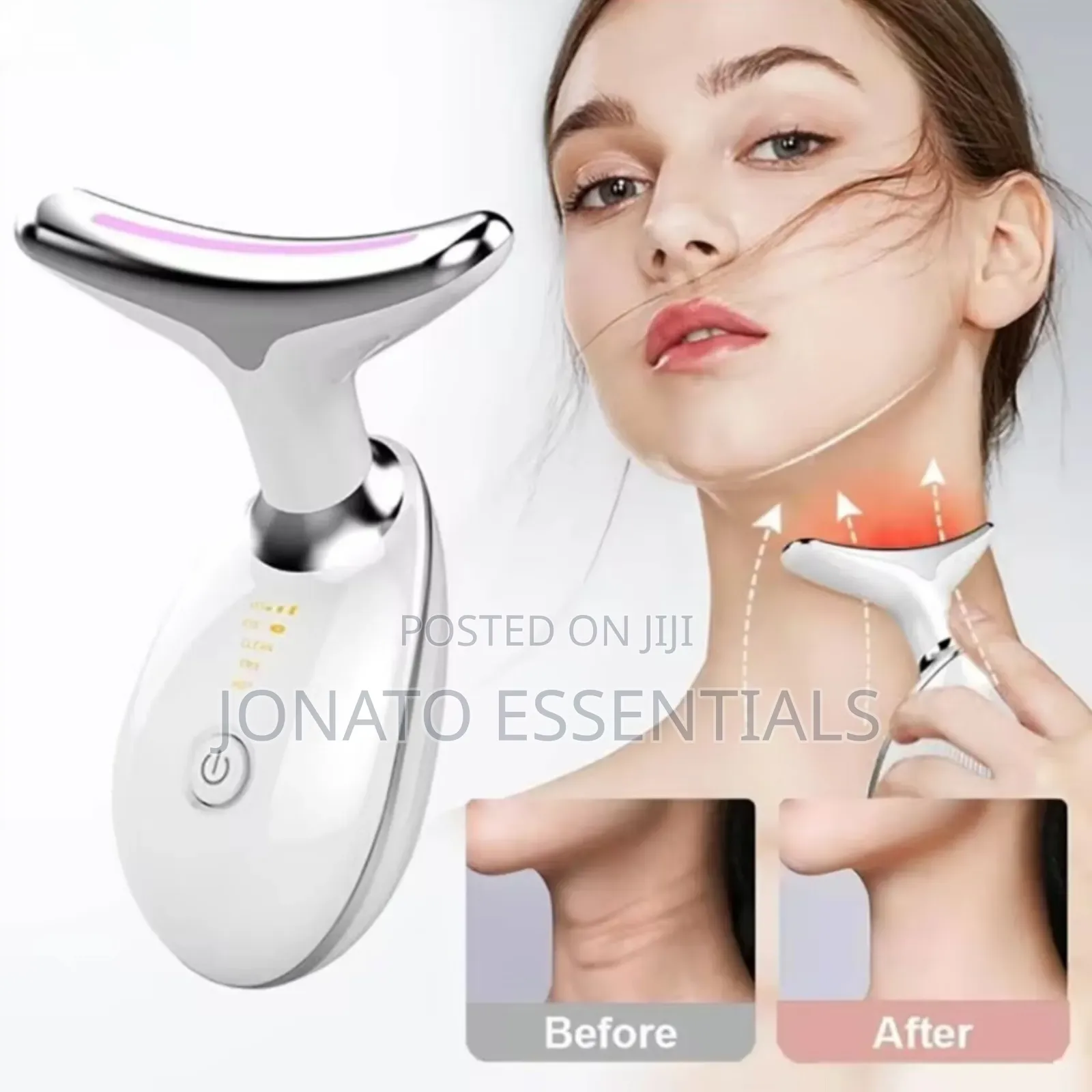 Neck Massager Face Lifting LED Photon Wrinkle Remover Device