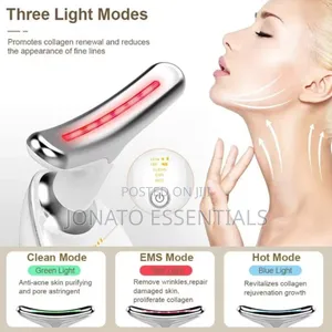 Neck Massager Face Lifting LED Photon Wrinkle Remover Device