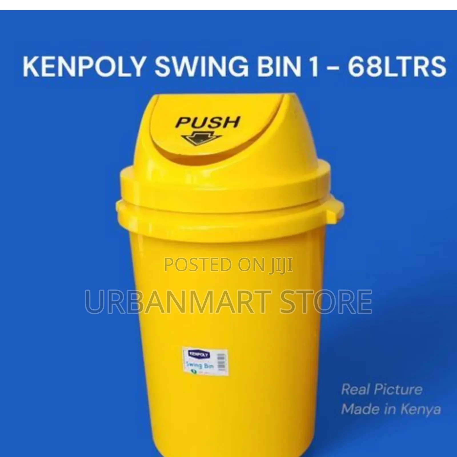 Brand New 68L Kenpoly Swing Bin Durable Plastic Waste Bin