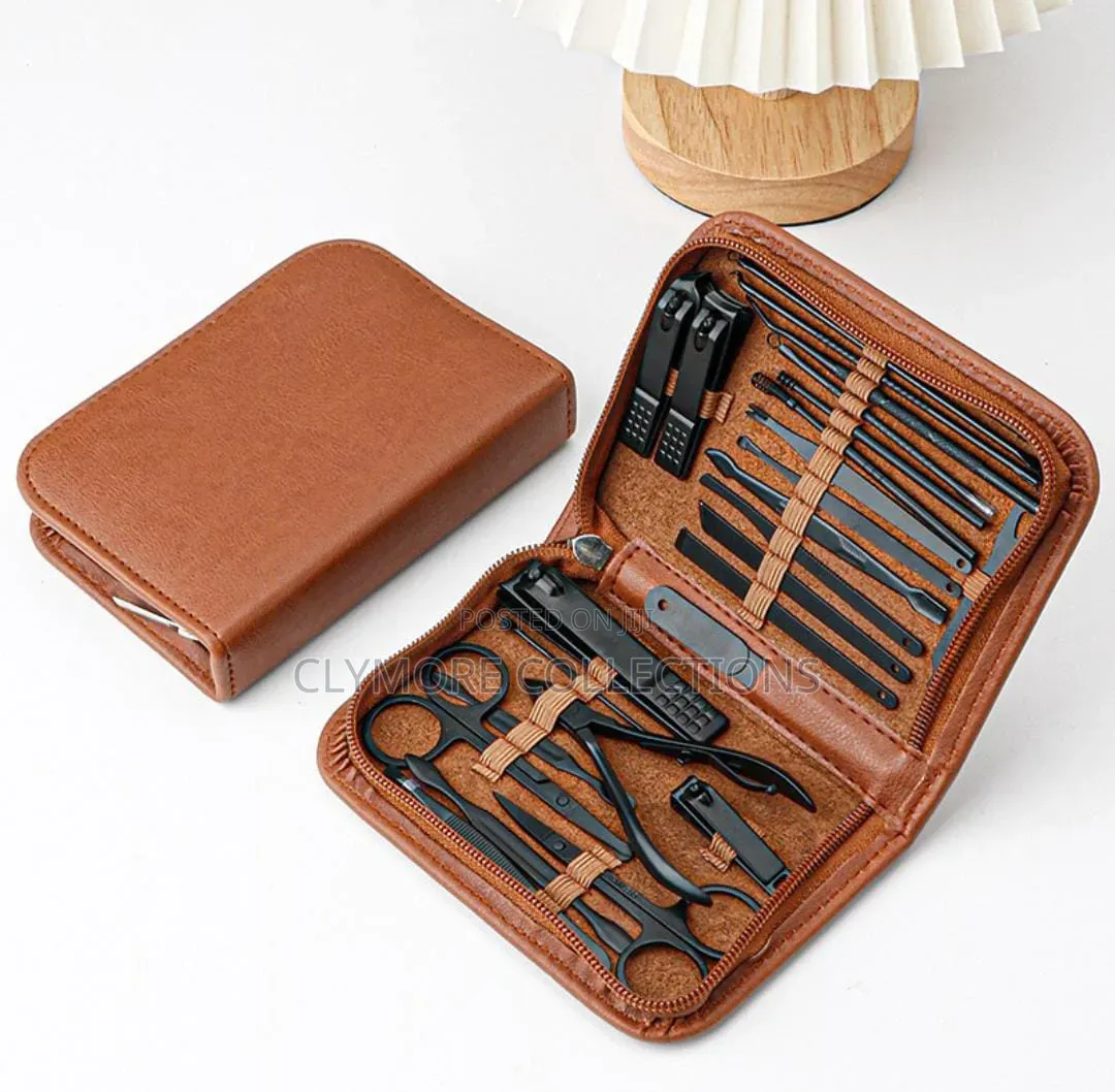 26Pcs Stainless Steel Nail Care & Facial Grooming Pedicure Set