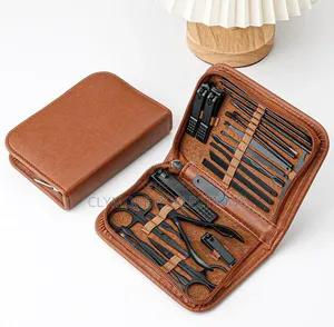 26Pcs Stainless Steel Nail Care & Facial Grooming Pedicure Set