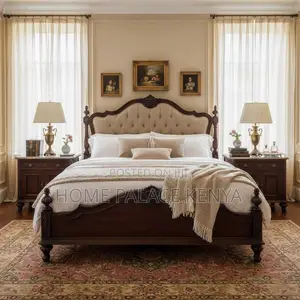 Bed; Classic Modern American Style Solid Wooden Bed for Master Bedroom