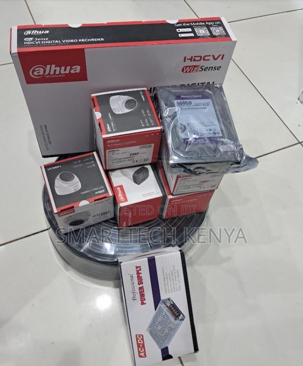 Dahua CCTV Security Cameras / Dahua 4 Channel Full Kit 2mp.