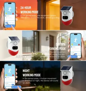 Smart WiFi Outdoor Solar PIR Motion Sensor Alarm With APP Control