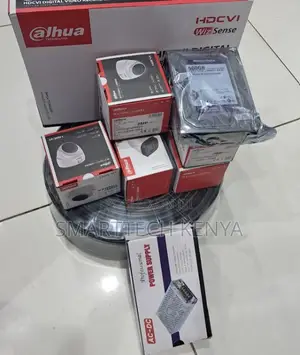 Dahua 4 Cameras CCTV Security Package Manageable 4 Channel DVR