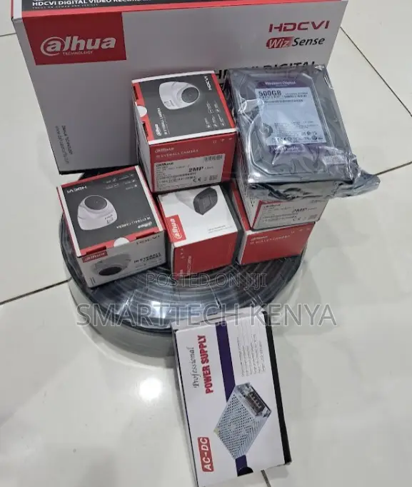 Dahua 4 Cameras CCTV Security Package Manageable 4 Channel DVR