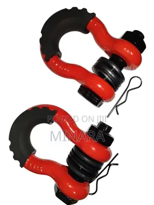 2Pcs, 3/4" D-Ring Bow Shackle,Heavy Duty Towing Gear / Lifting 4Ton