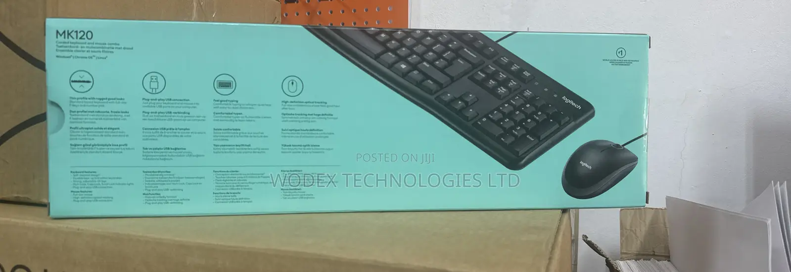 Logitech MK120 Plug-and-Play USB Combo