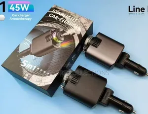 3-in-1 D1 45W Fast Car Charger - LED Stargaze Projector & Oil Diffuser