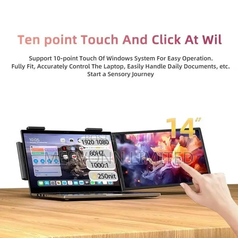 EIMIO Dual Portable Monitor Setup