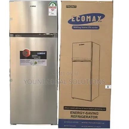 Ecomax 230 Litres Dark Silver Double Door Refrigerator