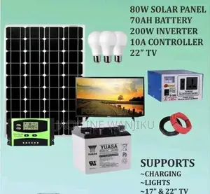Solar Pannel 80w Full Kit System