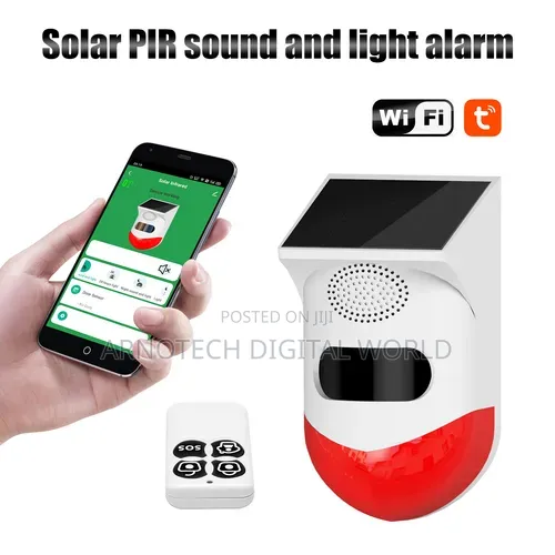 Wireless WIFI PIR Outdoor Solar Sensor With Remote Control