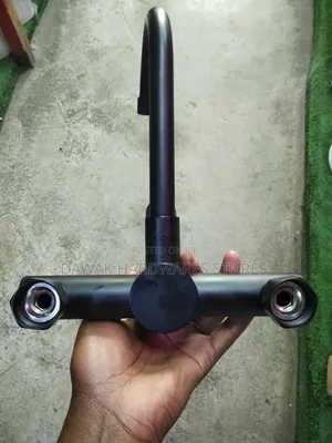 Black Wall Mounted Kitchen Mixer