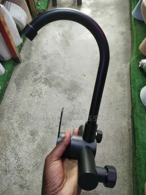 Black Wall Mounted Kitchen Mixer