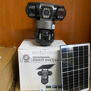 V380 4G Triple Lens Solar Powered Alarm Siren and Strobe Light