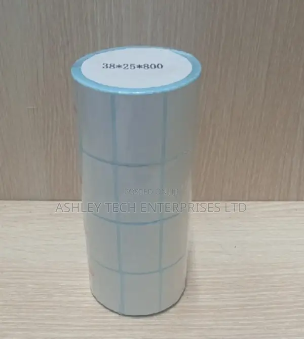 ``38×25mm Thermal Barcode Labels – Adhesive Stickers