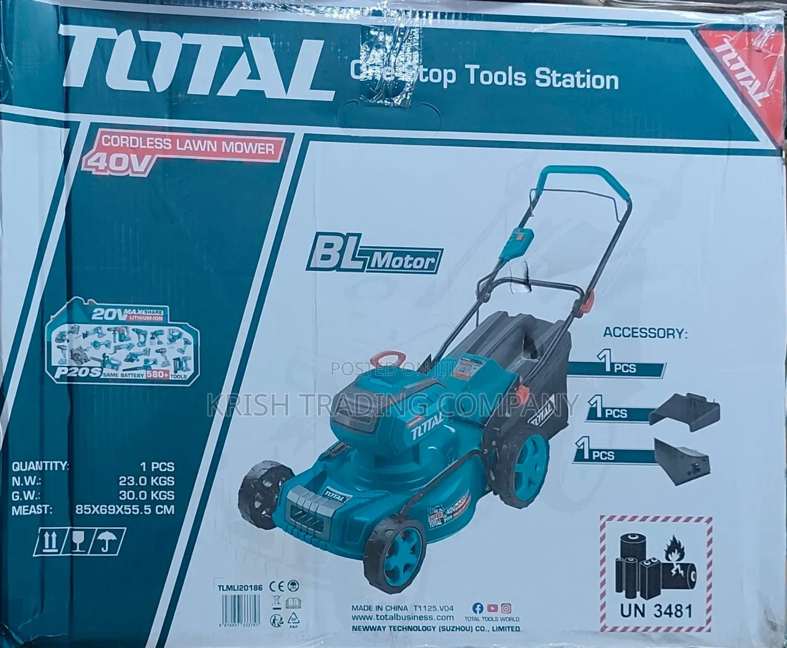 40v Total Lawn Mower – Brushless Motor
