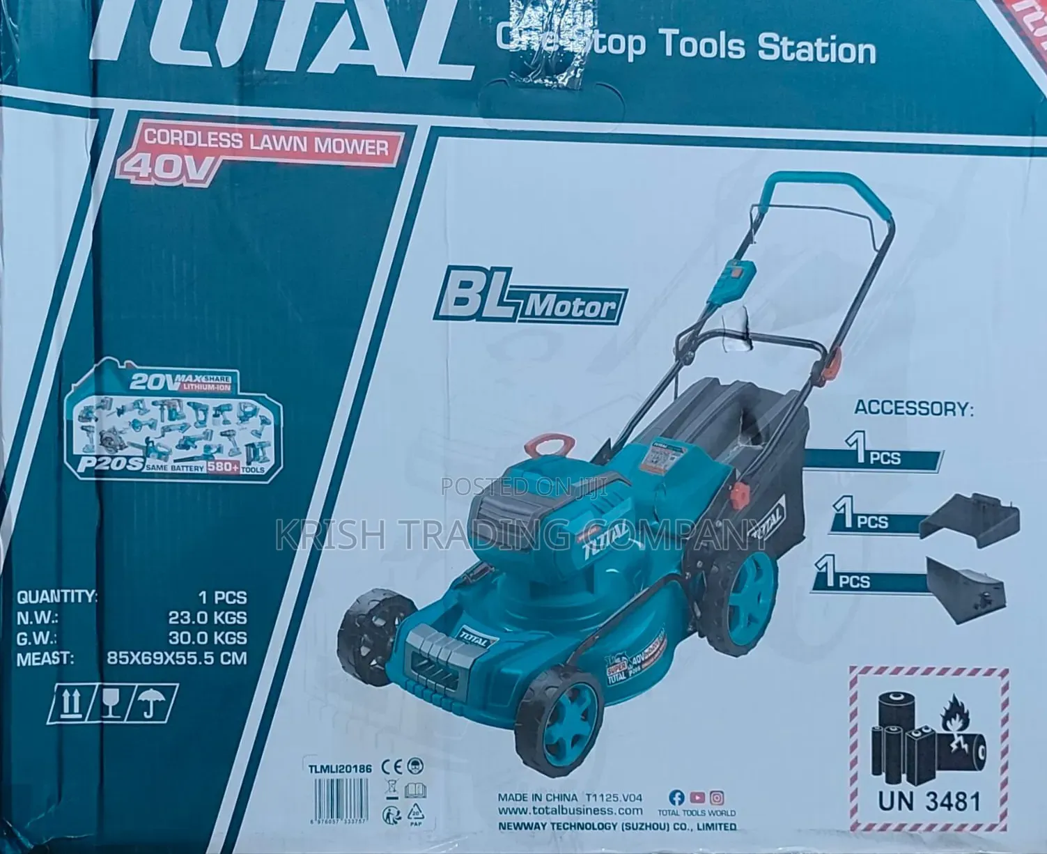 40v Total Lawn Mower – Brushless Motor