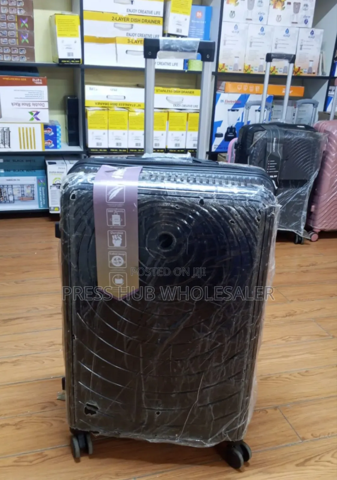Unbreakble Laxurious Rubber Suitcase Briefcase Travel Bag Large
