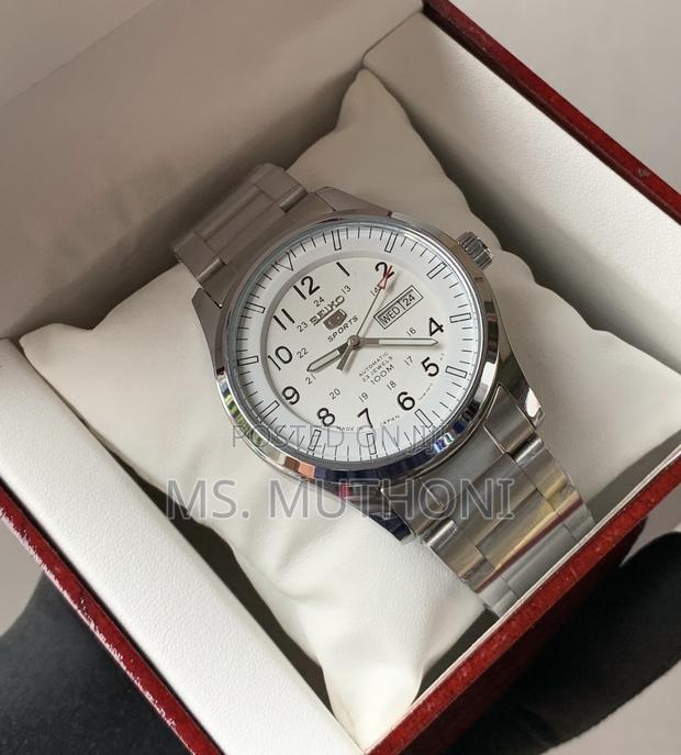 Automatic White Dial Seiko 5 Flieger / Pilot Field Watch