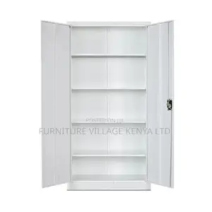 Office Cabinet; Metallic Lockable 2 Door Office Storage Cabinet