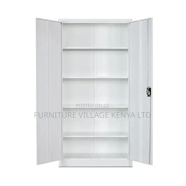 Office Cabinet; Metallic Lockable 2 Door Office Storage Cabinet