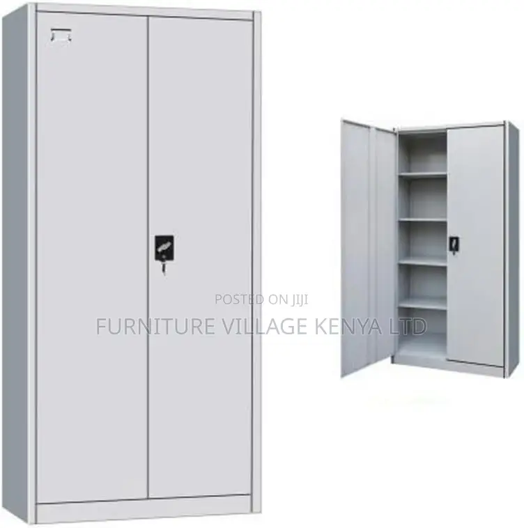 Office Cabinet; Metallic Lockable 2 Door Office Storage Cabinet