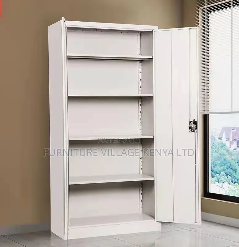 Office Cabinet; Metallic Lockable 2 Door Office Storage Cabinet