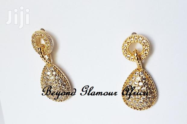 Metallic Earrings for Women Gold Plated Drop Earrings