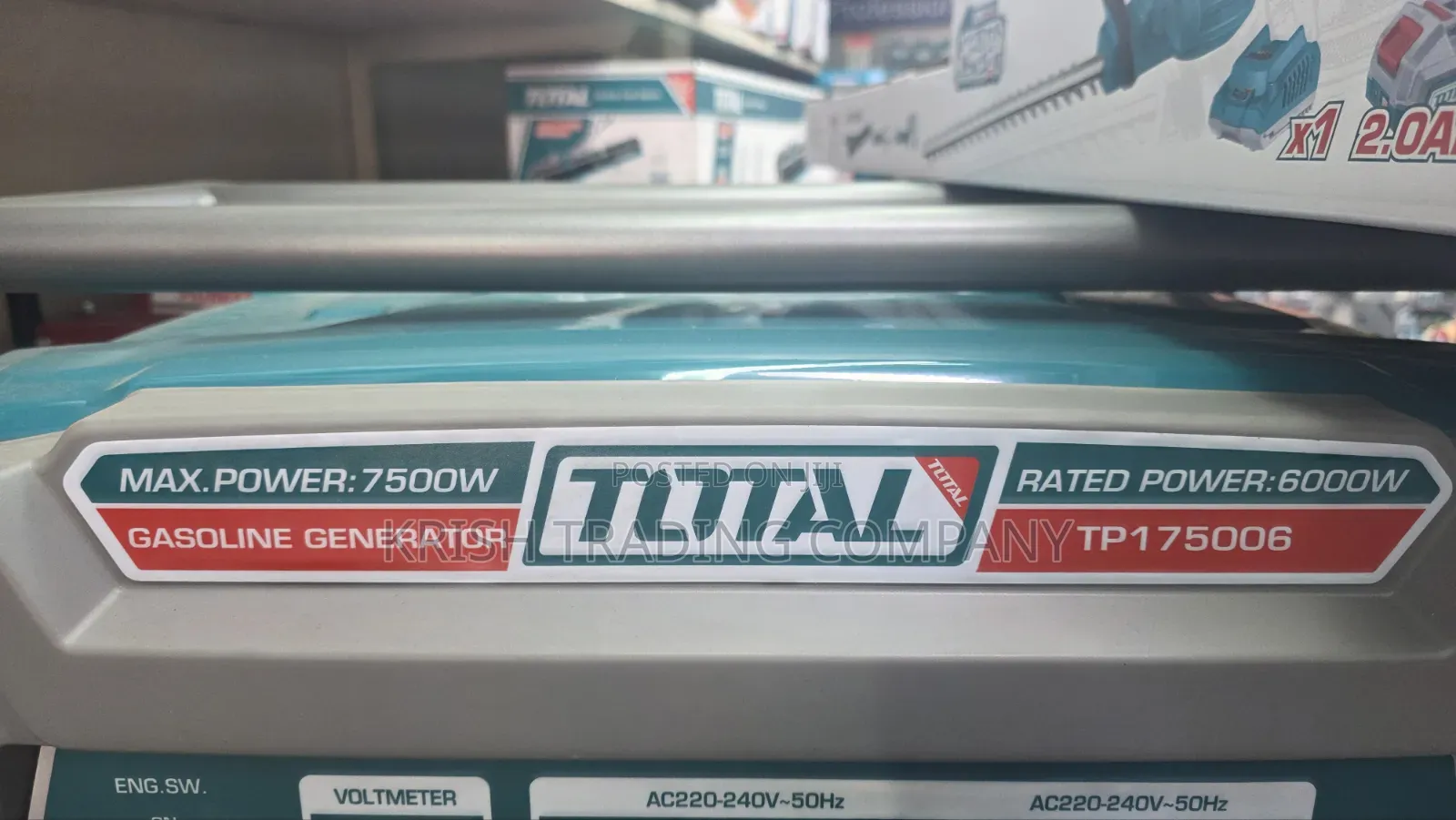 Total Tp175006 Gasoline Generator