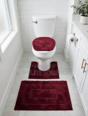 3 PC Toilet Set Mat